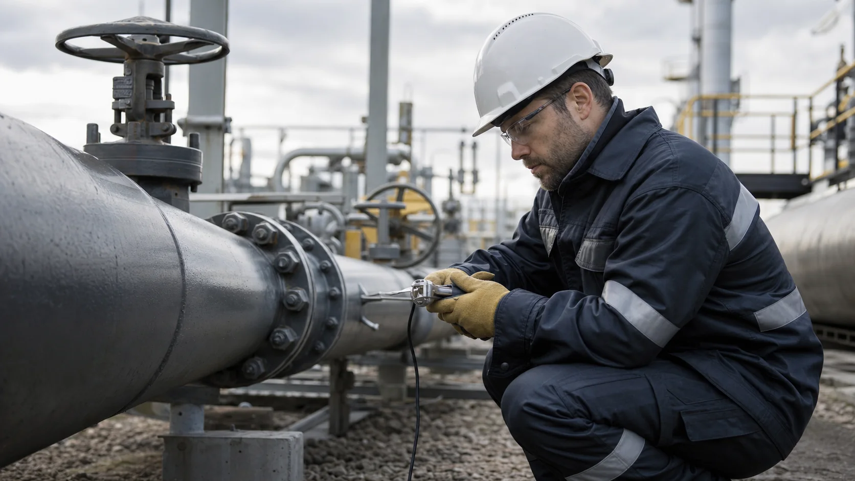 Engineer at an industrial facility
